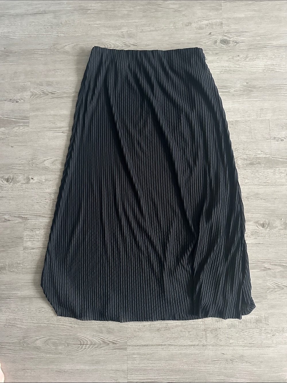 Halogen Black Pleated Maxi Skirt - Picture 1 of 4